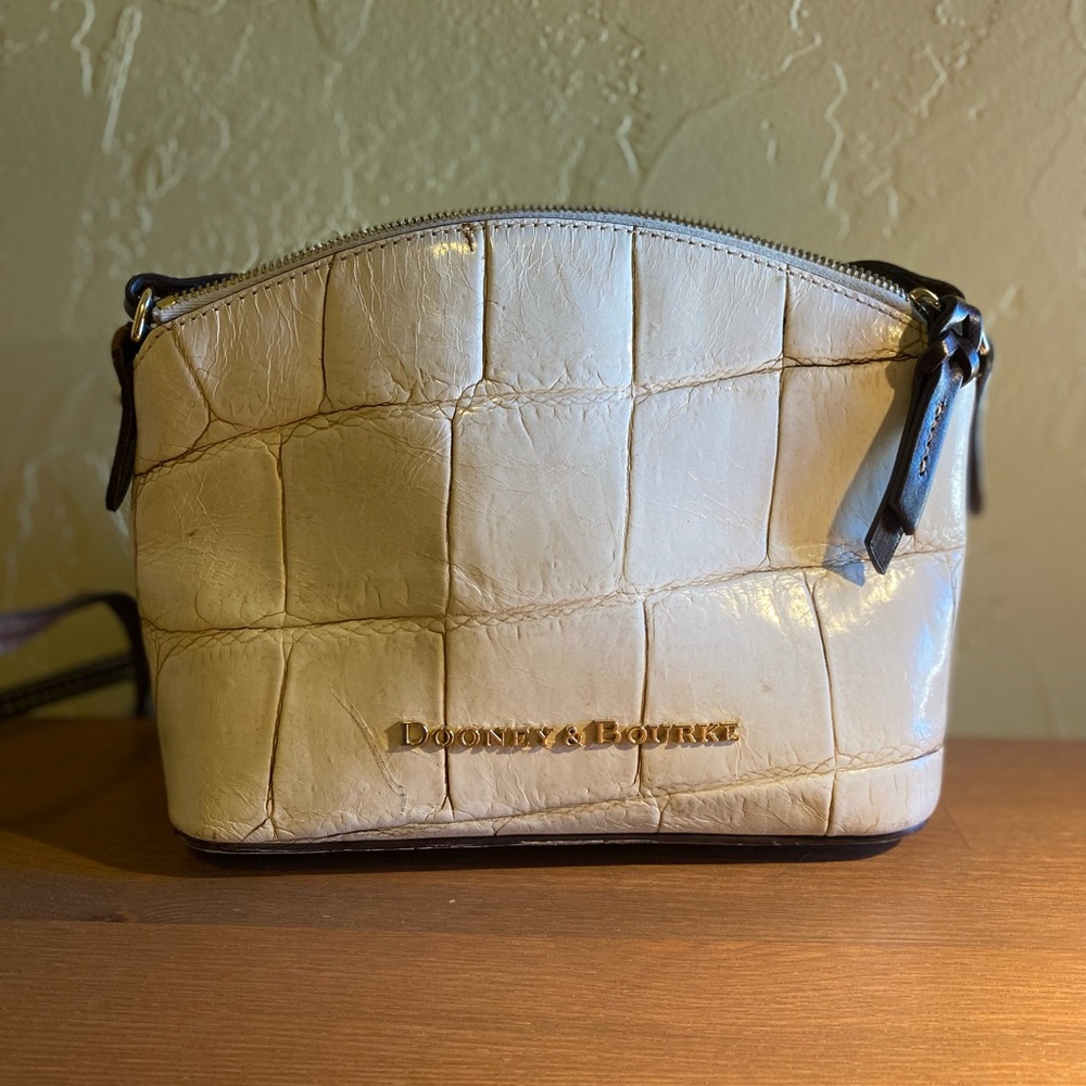 White Mini Dooney & Bourke Crossbody Bag